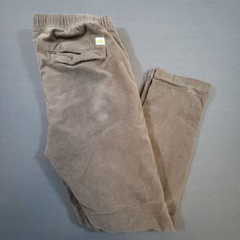 VUORI Optimist Corduroy Pants Brown V440 Mens 32x29 Fits Like M Stretch Casual